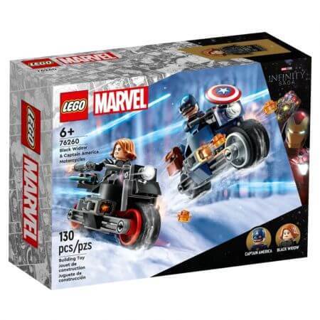Black Widow und Captain America's Motorräder Lego Marvel, +6 Jahre, 76260, Lego