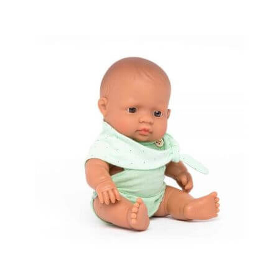 Pädagogische Babypuppe, 21 cm, Asiatisches Mädchen, Miniland