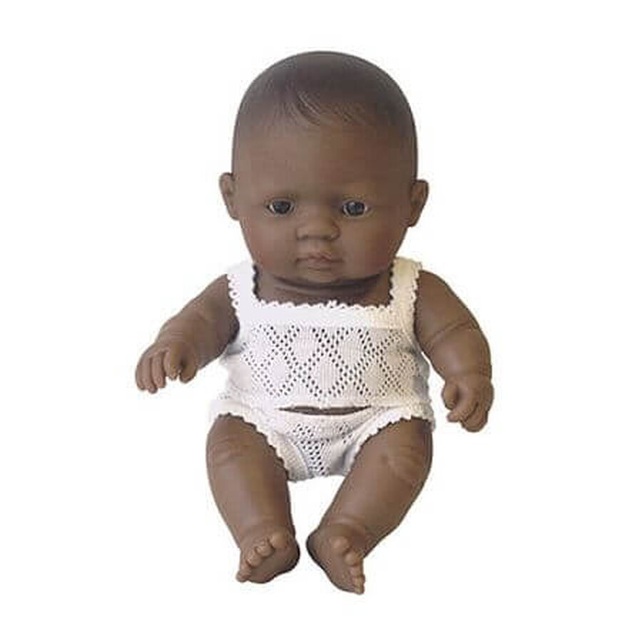 Lateinamerikanisches Baby Mädchen Puppe, +10 Monate, Miniland