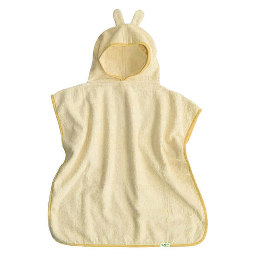 Serviette Poncho avec capuche et oreilles, 2-6 ans, Ecru, Tuxi Brands