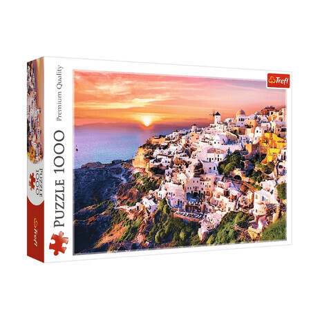 Sonnenuntergang in Santorini Puzzle, 1000 Teile, Trefl