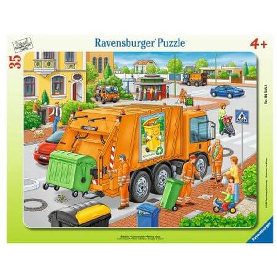 Müllsammelmaschine-Puzzle, 35 Teile, Ravensburger