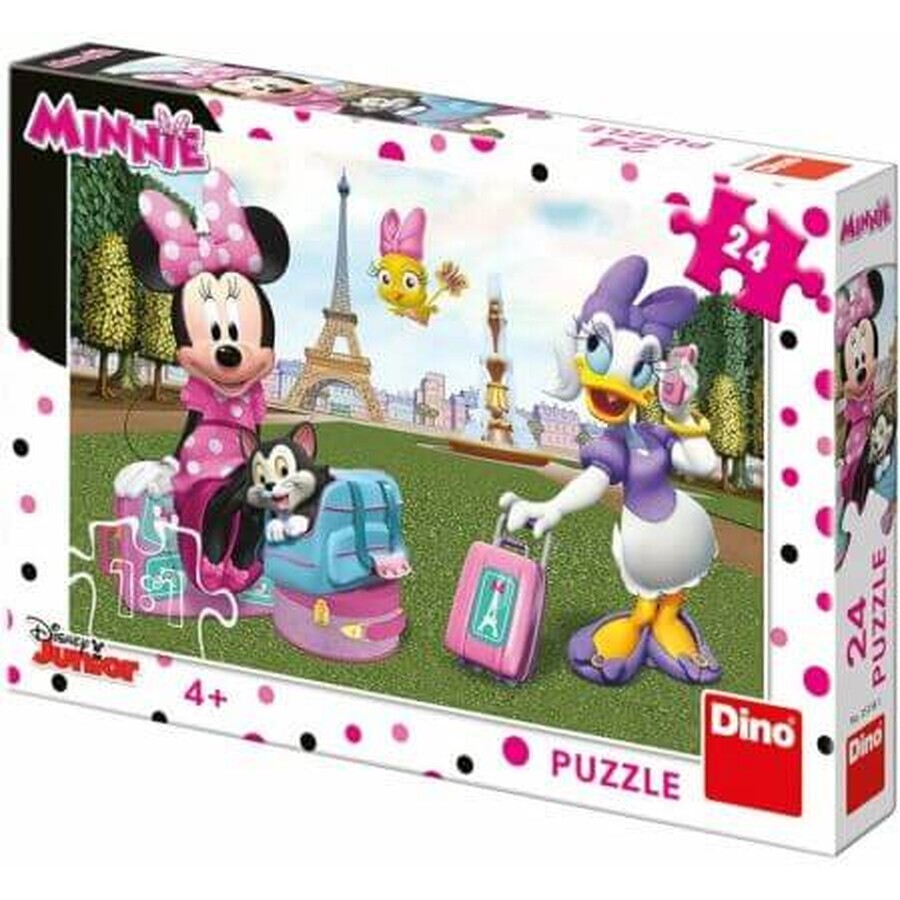 Puzzle Minnie si Daisy, 4-6 ani, 24 piese, Dino Toys