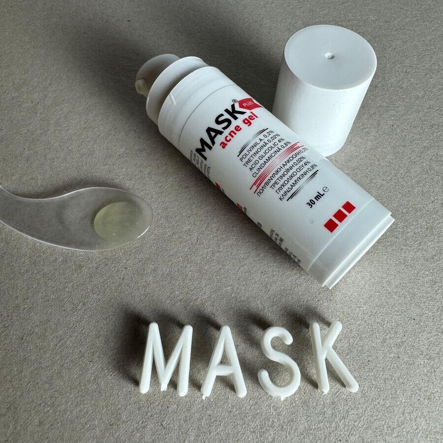 Gel für die Behandlung von entzündlicher Akne - Mask Plus, 30 ml, Solartium Group