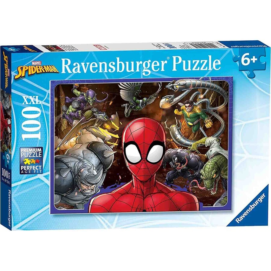 Puzzle Spiderman und die Figuren, 6 Jahre+, 100 Teile, Ravensburger