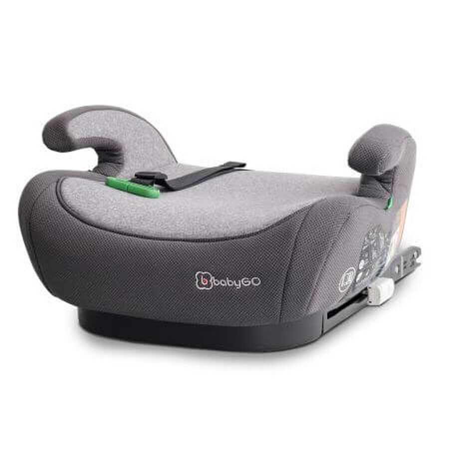 Car booster seat Bursa IV, 125-150 cm, Grey, BabyGo