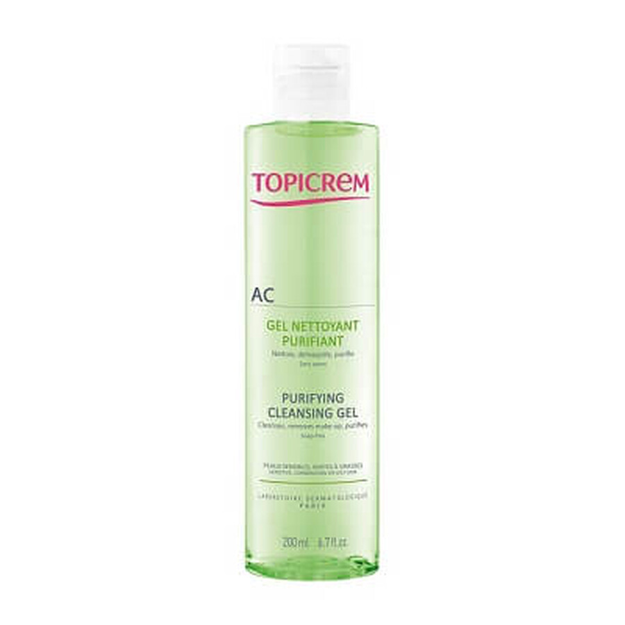 Gel purificator de curatare Topicrem AC, 200 ml, NIGY