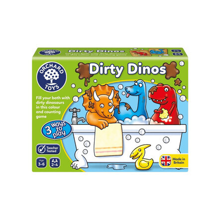 Lernspiel Dirty Dinosaurs, +3 Jahre, Obstgarten
