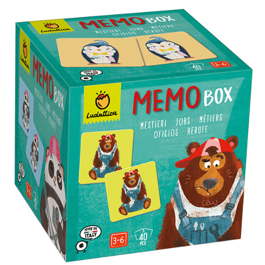 Spiel Crafts, Memo Box, +3 Jahre alt, Ludattica