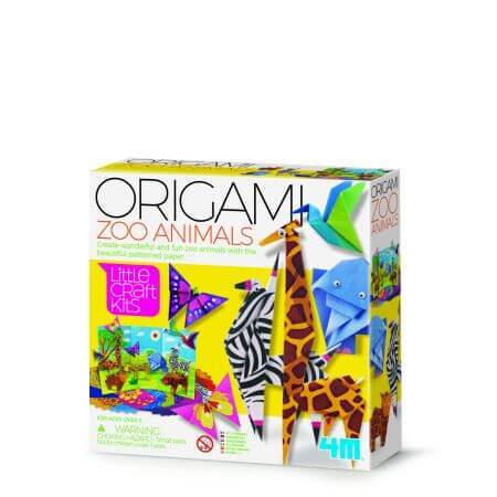 Kreatives Origami Mini-Set, ab 5 Jahren, Zootiere, 4M