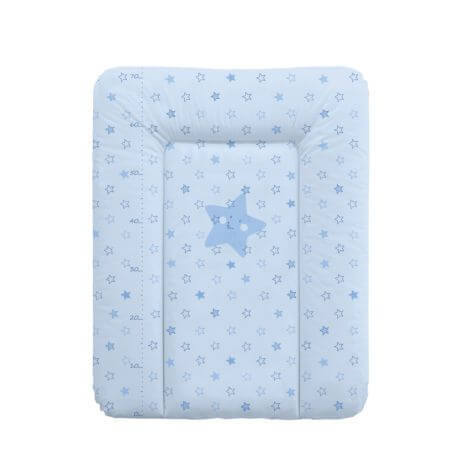 Blaue weiche Wickelauflage mit Sternen, 50x70 cm, +0 Monate, Ceba Baby