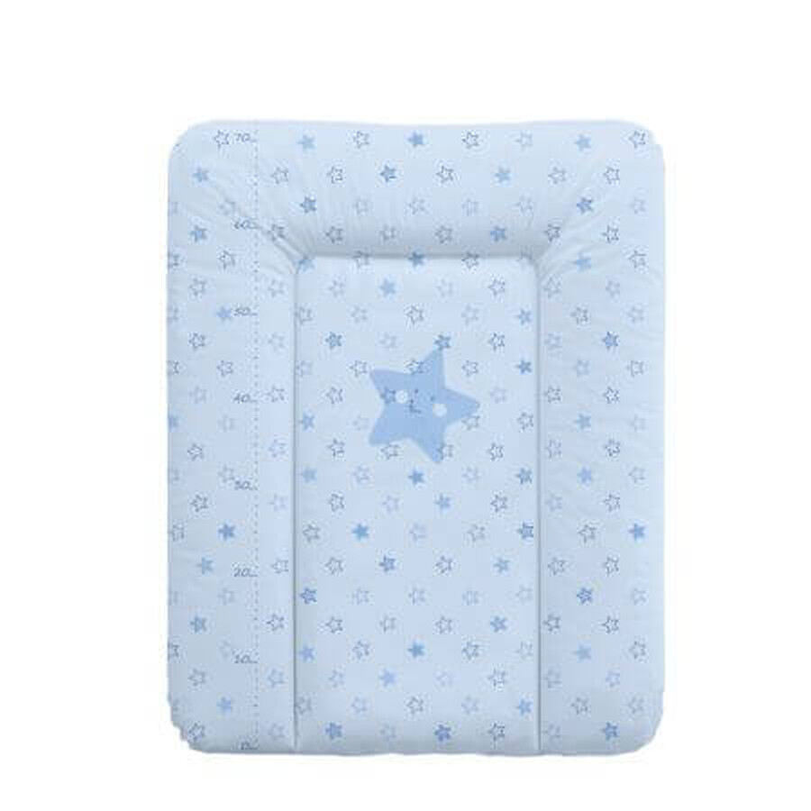 Blaue weiche Wickelauflage mit Sternen, 50x70 cm, +0 Monate, Ceba Baby