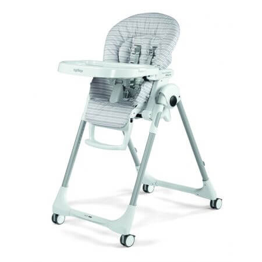 Prima Pappa Zero Follow Me 2 in 1 Highchair, Linear Grey, Peg Perego