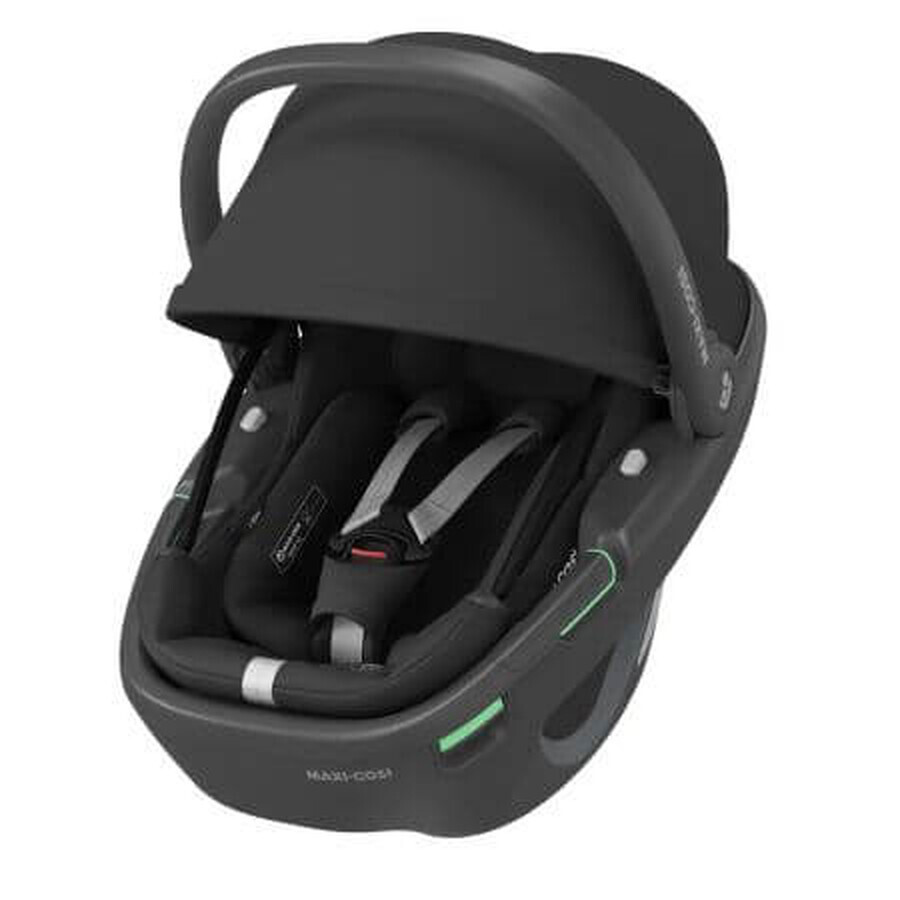 Scoica auto I-Size Coral 360, Essential Black-Black Shell, Maxi Cosi