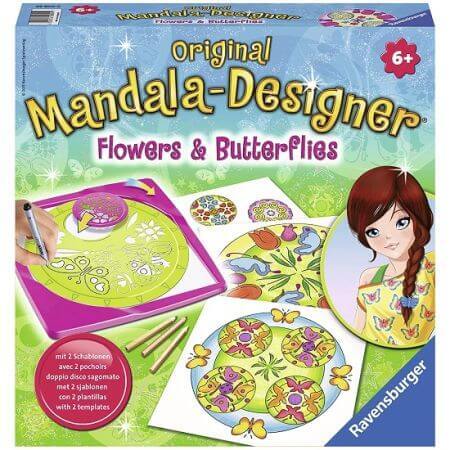 Blume und Schmetterling Mandala Schöpfung Set, +6 Jahre, Ravensburger