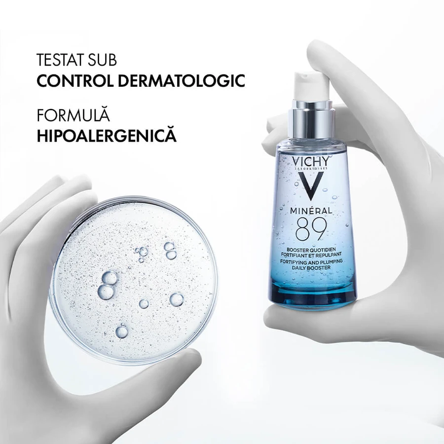 Gel-Booster zilnic cu efect de fortifiere și reumplere Mineral 89, 50 ml, Vichy
