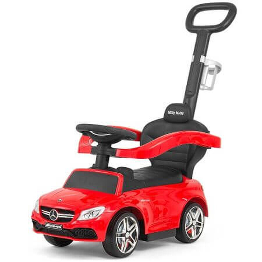 Masinuta 3 in 1 pentru copii, Mercedes AMG Red, Milly Mally