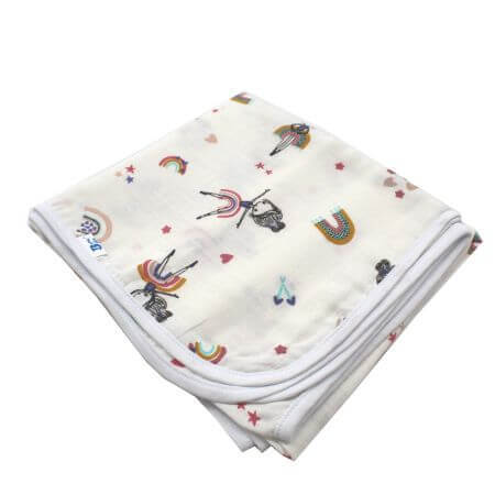 Baby blanket muslin, 120x100 cm, ice cream, Baltic