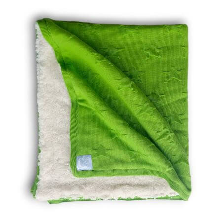 Double knitted blanket, 80x100 cm, Green, Tuxi Brands