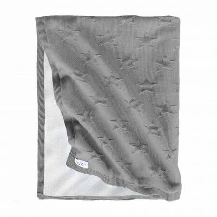 Knitted double blanket, 80x100cm, Anthracite, Tuxi