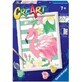 Pictura pe numere Flamingo Creart, +7 ani, Ravensburger