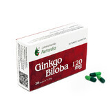 Ginkgo Biloba 120 mg, 30 Kapseln, Remedia