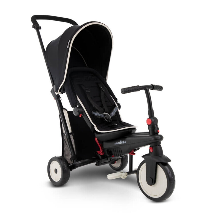 STR3 6-in-1 faltbares Dreirad, Schwarz, Smart Trike