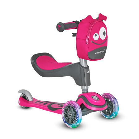 T1 Scooter 3 in 1 Scooter für Kinder, Pink, SmarTrike