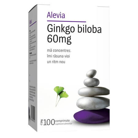 Ginkgo Biloba 60mg, 100 Tabletten, Alevia