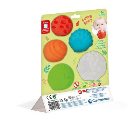 Boules sensorielles en forme d'animaux Baby, Clementoni