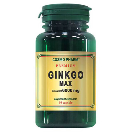 Ginkgo Max 6000mg, 60 Kapseln, Cosmopharm