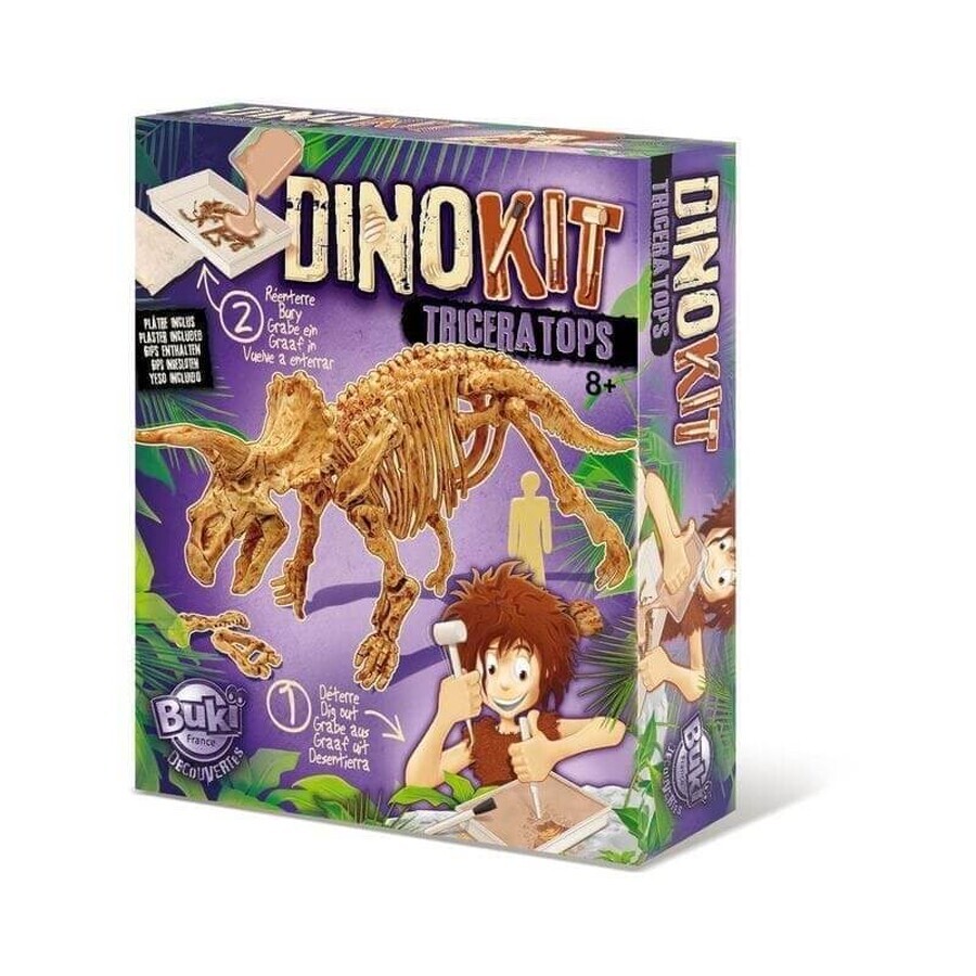 Dino-Paläontologie-Set Triceratops, ab 8 Jahren, Buki