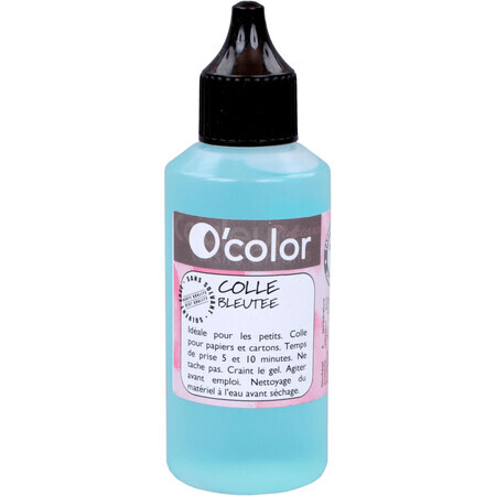 Blauer Kleber mit Spender, 60 ml, O'Color