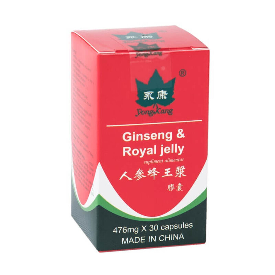 Ginseng + Royal Jelly, 30 capsule, Yongkang International China