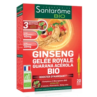 Ginseng Gelee Royale Guarana Acerola Bio, 20 Fläschchen, Santarome