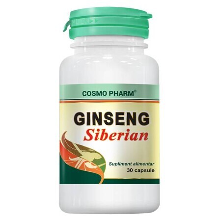 Ginseng Siberian, 30 capsule, Cosmopharm