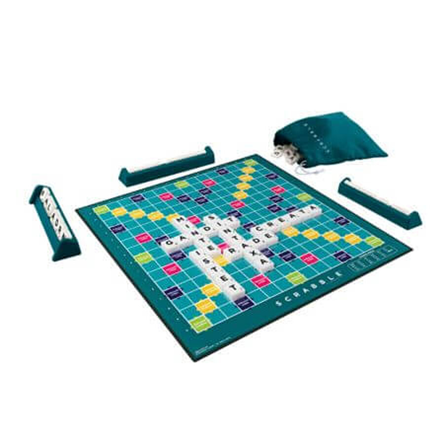 Scrabble, Kreuzworträtselspiel, +10 Jahre, Mattel