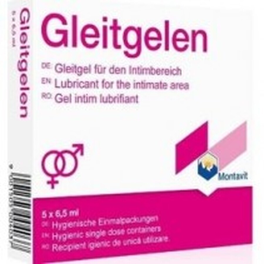 Gleitgelen gel lubrifiant, 5x6.5 ml, Montavit