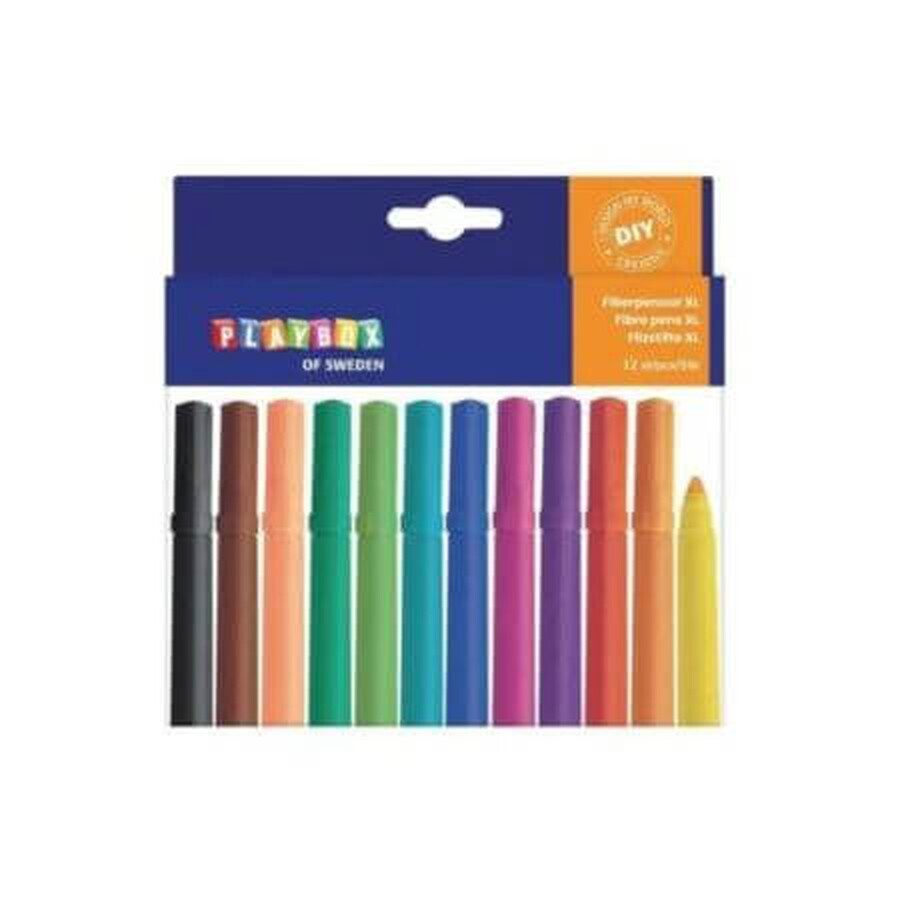 Farbige Buntstifte mit dicker Spitze, +3 Jahre, 1 Set, Playbox