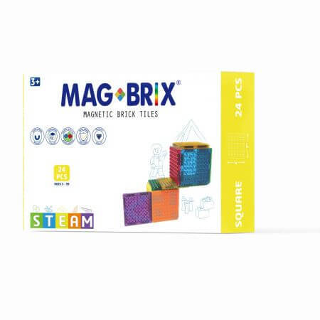 Magbrix Magnetsatz, 24 Teile, Magblox
