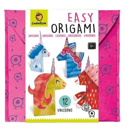 Origami-Set für Anfänger Einhörner, +5 Jahre, Ludattica