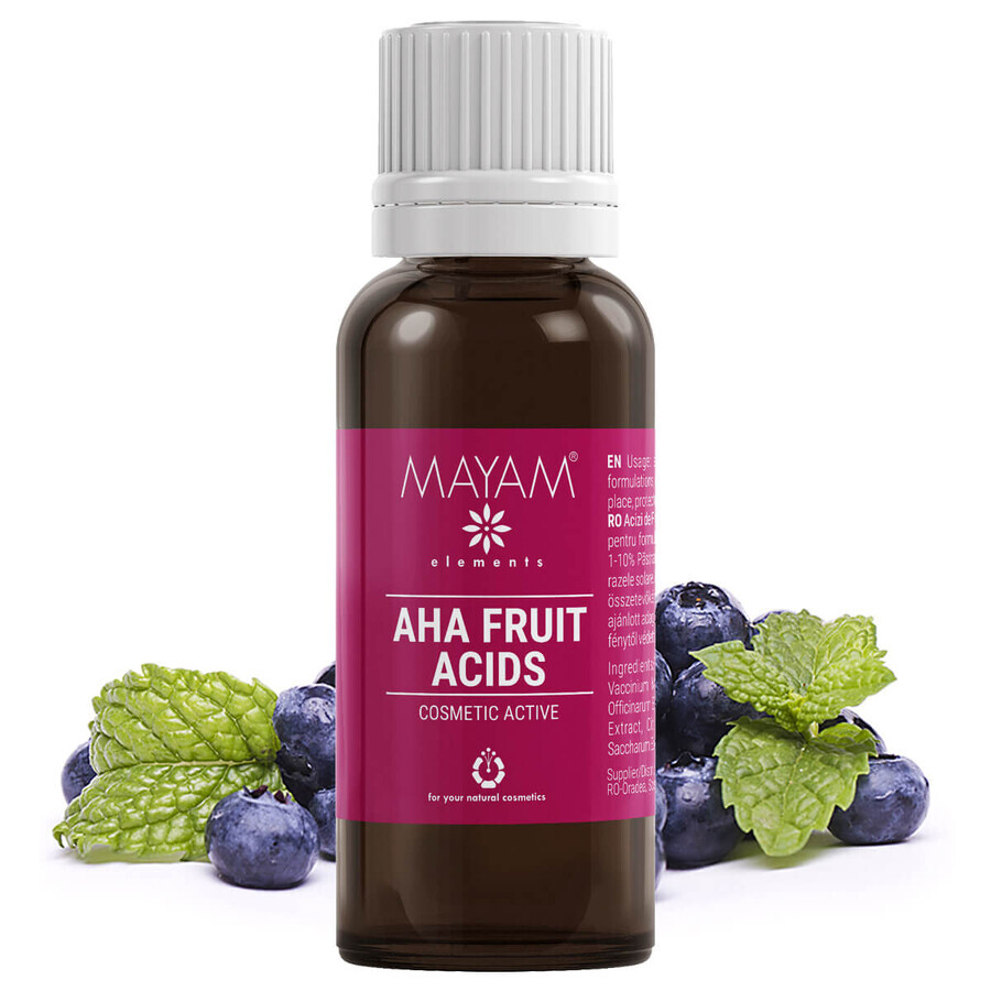 Kosmetisch aktive AHA-Fruchtsäuren (M - 1174), 25 ml, Mayam