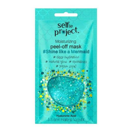 Exfoliating face mask Like a Mermaid, 12 ml, Selfie Project