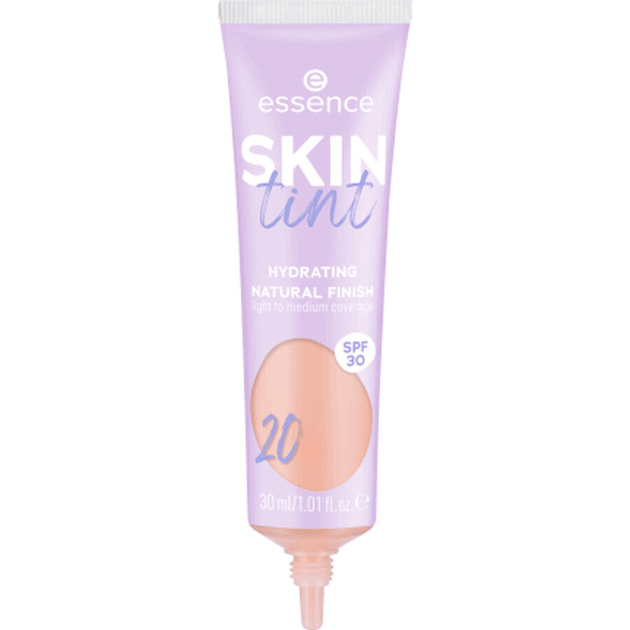 Nuantator pentru piele Skin Tint, Hydrating Natural Finish 20, 30 ml, Essence