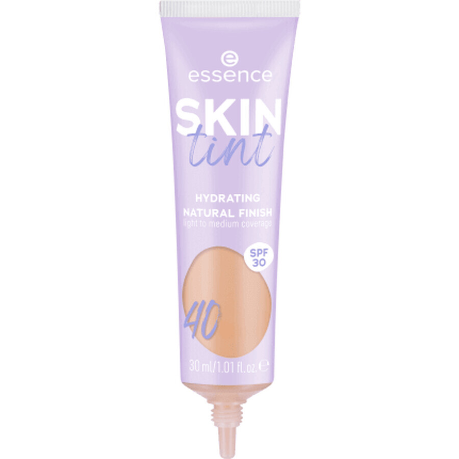 Nuantator pentru piele Skin Tint, Hydrating Natural Finish 40, 30 ml, Essence