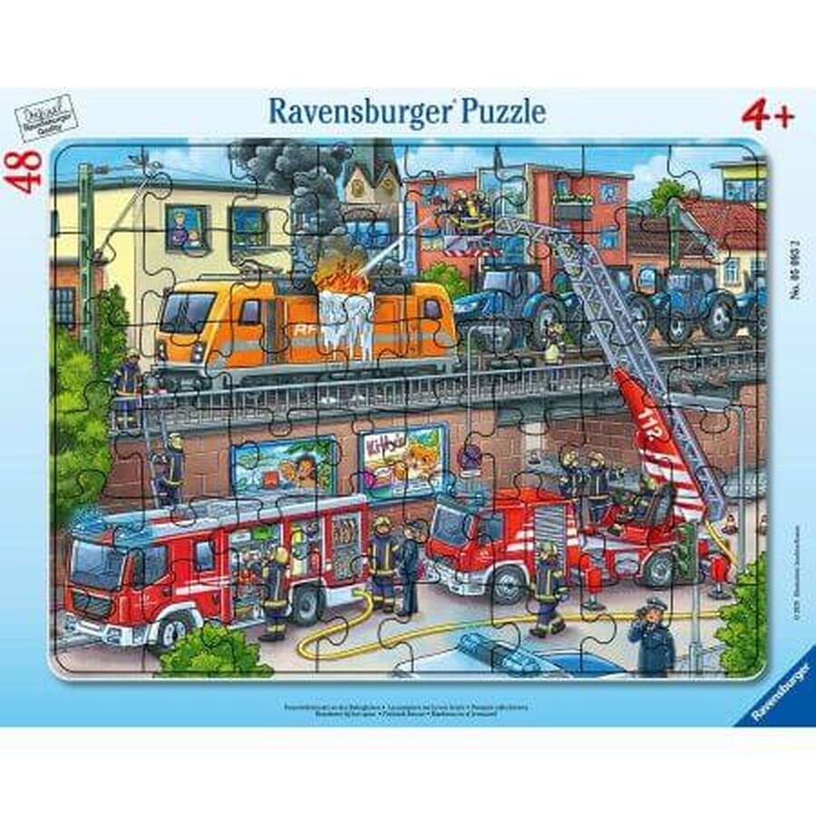 Fire Rescue Mission Puzzle, + 4 Jahre, 48 Teile, Ravensburger
