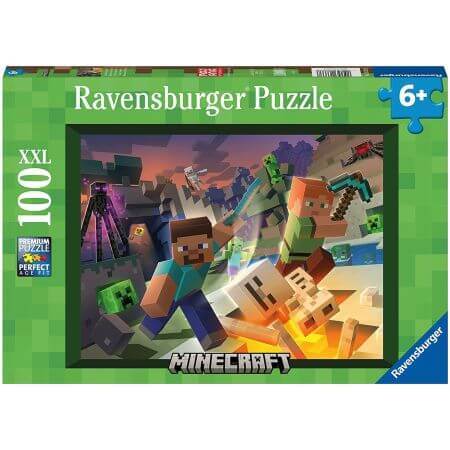 MineCraft Monster Puzzle, + 6 Jahre, 100 Teile, Ravensburger