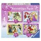 Disney Princess Puzzle, + 4 Jahre, 4 Puzzles, Ravensburger