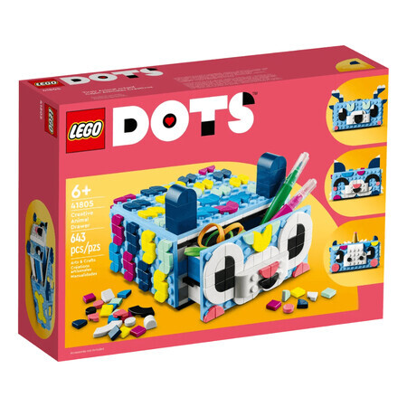 Kreative Schublade mit Tieren, +6 Jahre, 41805, Lego Dots