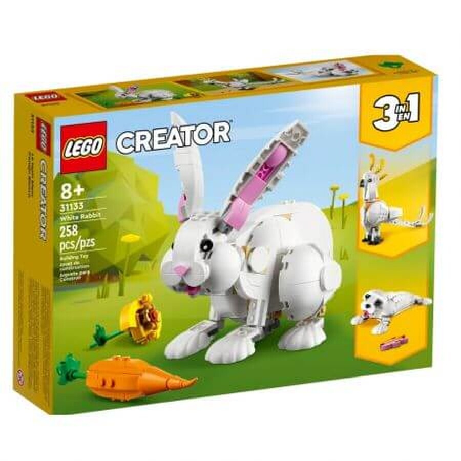 Lego Creator 3 in 1 White Rabbit Creation Set, ab 8 Jahren, 31133, Lego
